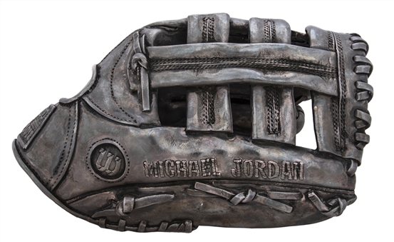 1995 Michael Jordan Silver Wilson A2000 Model Baseball Glove Created for his 32nd Birthday